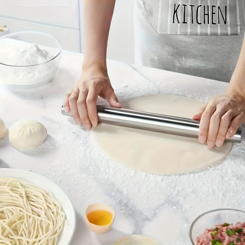 Kitchen Roller Baking - Non Stick Stainless Steel Rolling Pin