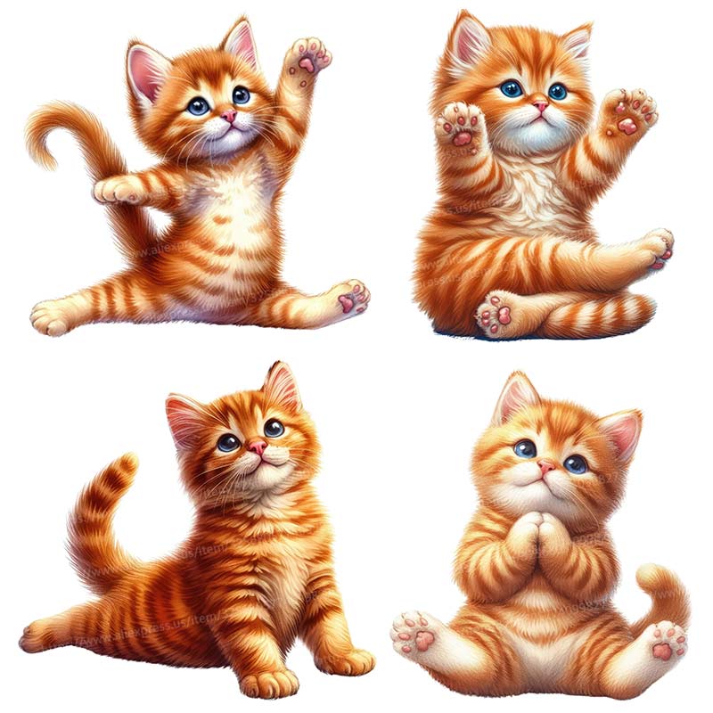 Kitchen Queen - Yoga Cat Wall Sticker Removable Home