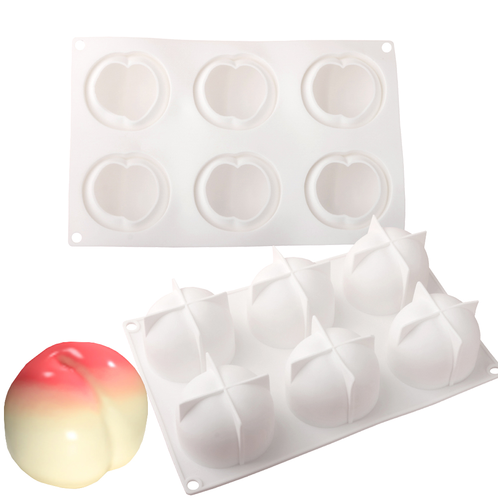 Kitchen Baking Gadgets - 6 Cells French Fruit Mousse Peach