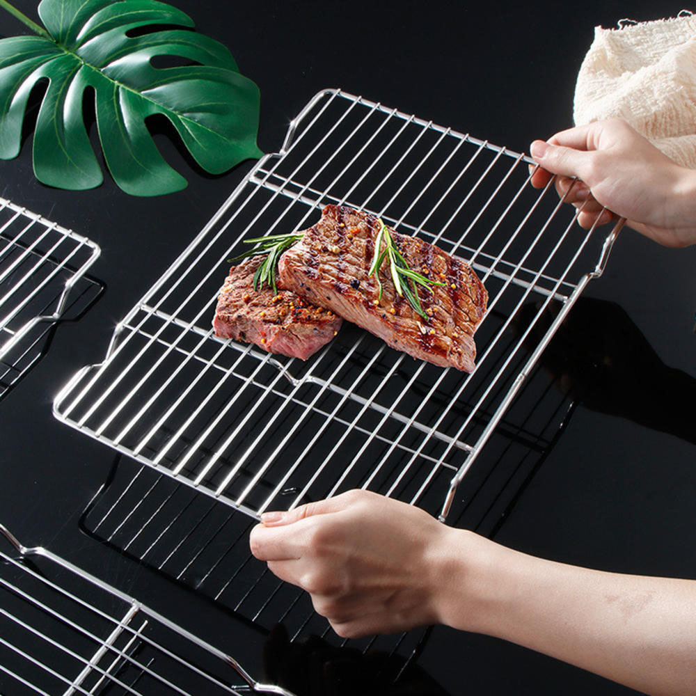 Kitchen Baking Products - Stainless Steel Barbecue Mesh Mat Reusable