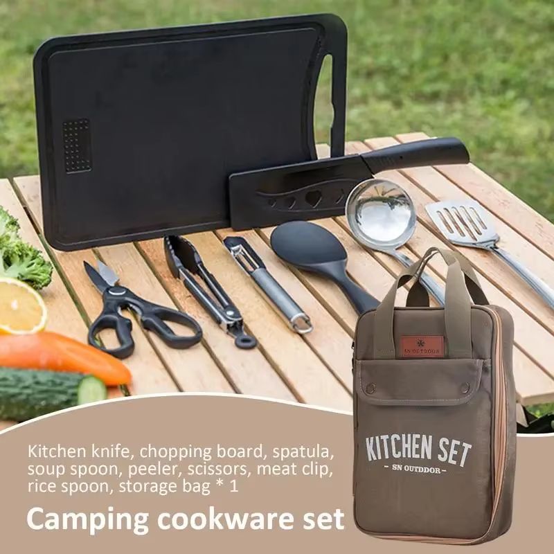 8pcs Camping Kitchen Cookware  - огляд і ціна Kitchen Baking Kit