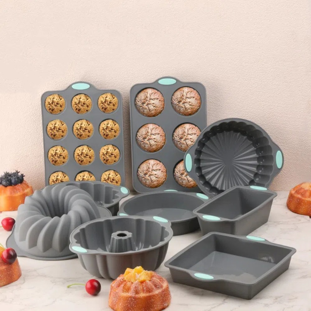 Silicone Cake Molds Heat Resis - огляд і ціна Kitchen Oven Baking Pans
