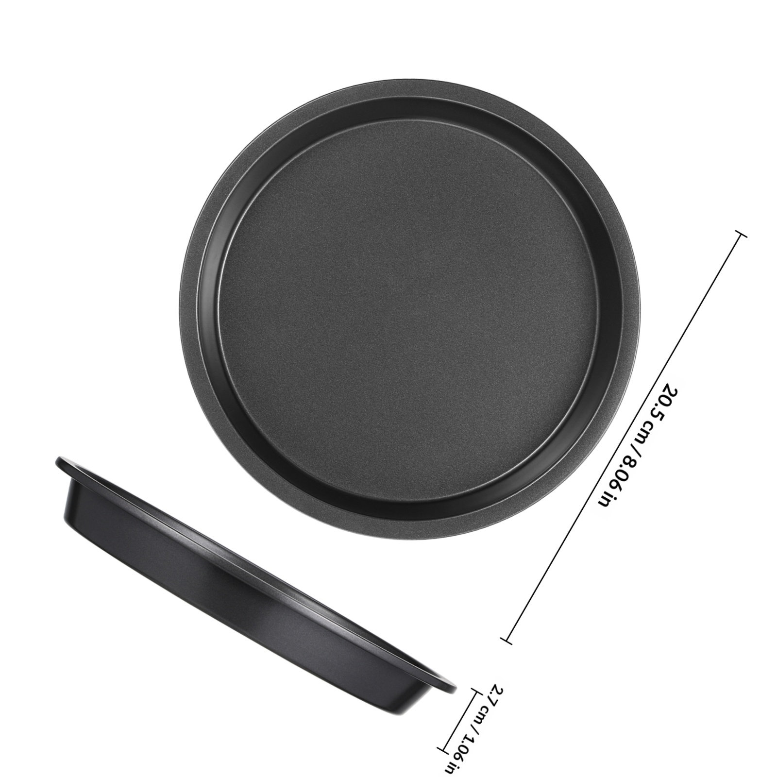 Round Nonstick Pizza Pan Carbo - огляд і ціна Kitchen Oven Baking Pans