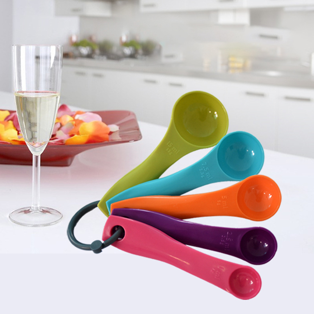5-Piece Colorful Salt Oil Spoo - огляд і ціна Kitchen Baking Kit