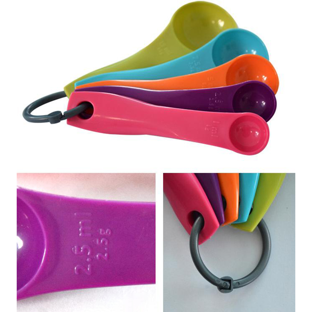 5-Piece Colorful Salt Oil Spoo - огляд і ціна Kitchen Baking Kit