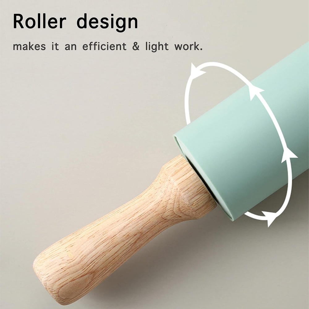 Non-Stick Silicone Rolling Pin - огляд і ціна Kitchen Roller Baking