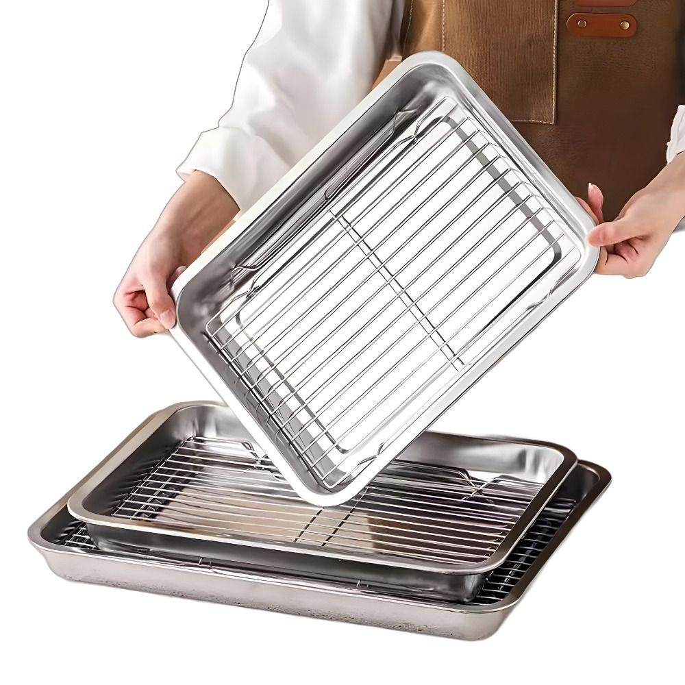 Portable Non-Stick Stainless S - огляд і ціна Kitchen Oven Baking Pans