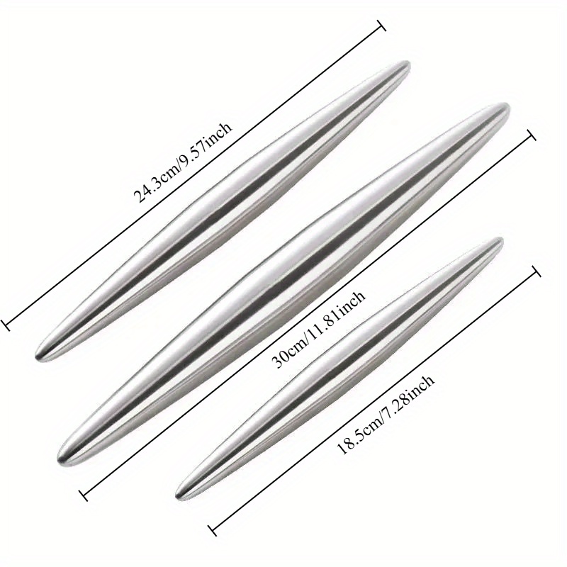 1Pc Stainless Steel Rolling Pi - огляд і ціна Kitchen Roller Baking