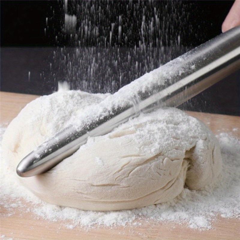 1Pc Stainless Steel Rolling Pi - огляд і ціна Kitchen Roller Baking