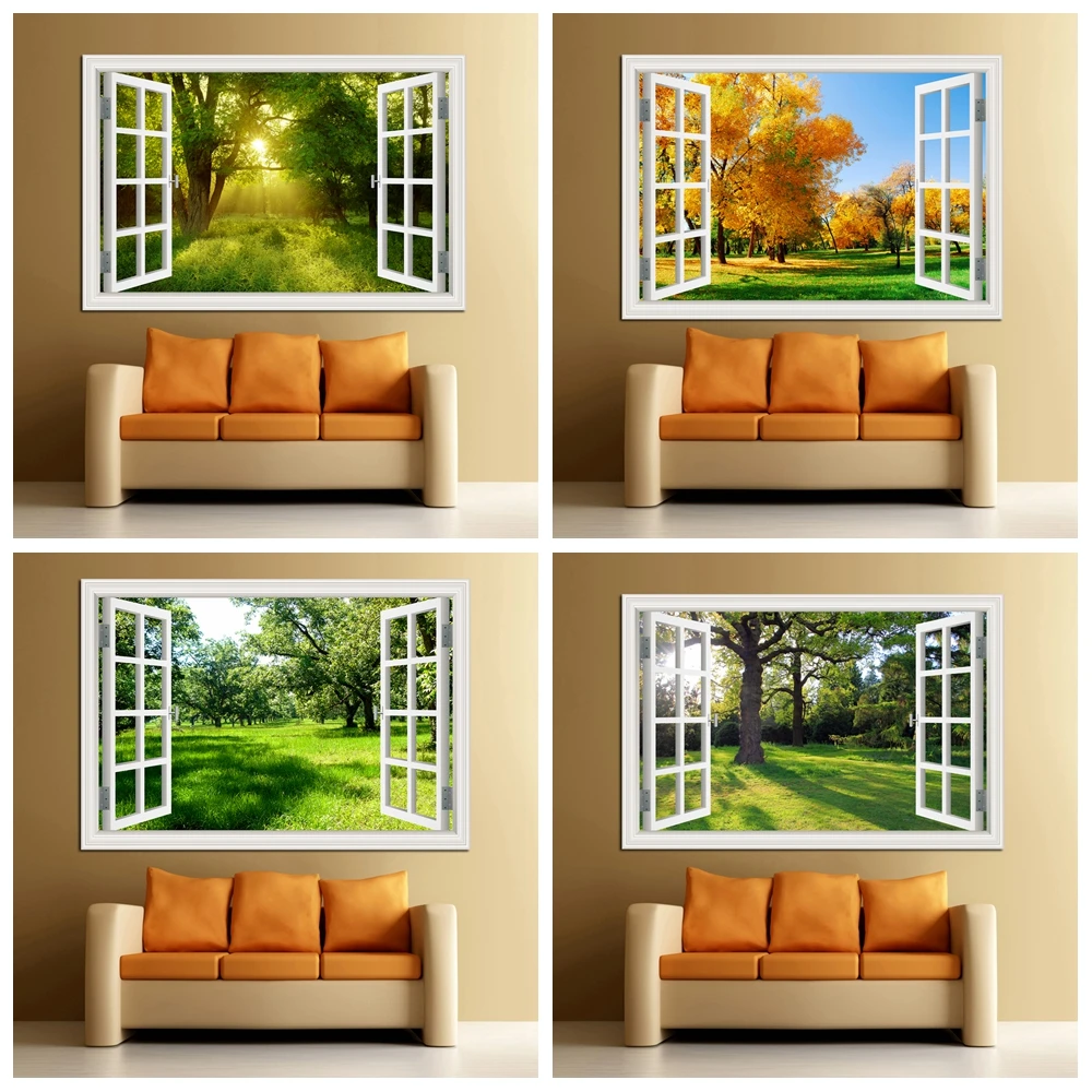 Forest 3D Window Landscape Wal - огляд і ціна Kitchen Queen