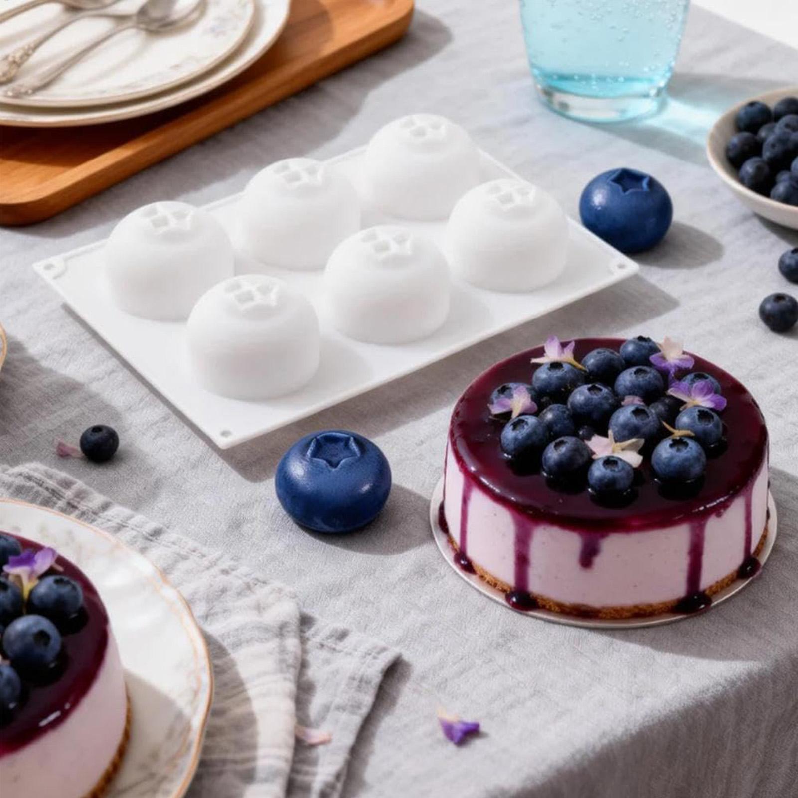6 Cavity Blueberry Mousse Cake - огляд і ціна Kitchen Baking Gadgets