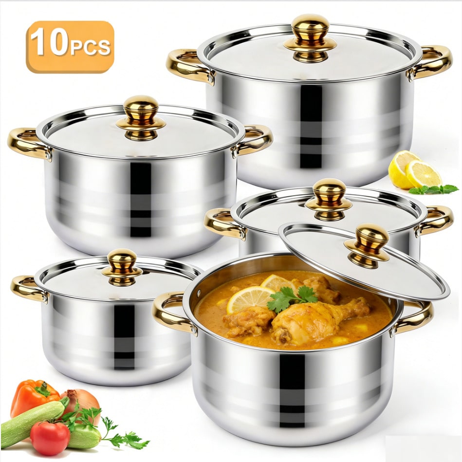 Stainless Steel Pot Set Modern - огляд і ціна Kitchen Baking Kit