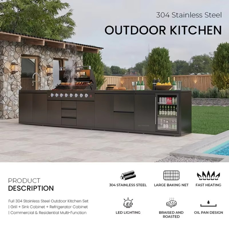 Outdoor Kitchen BBQ Station 30 - огляд і ціна Kitchen With Baking Station
