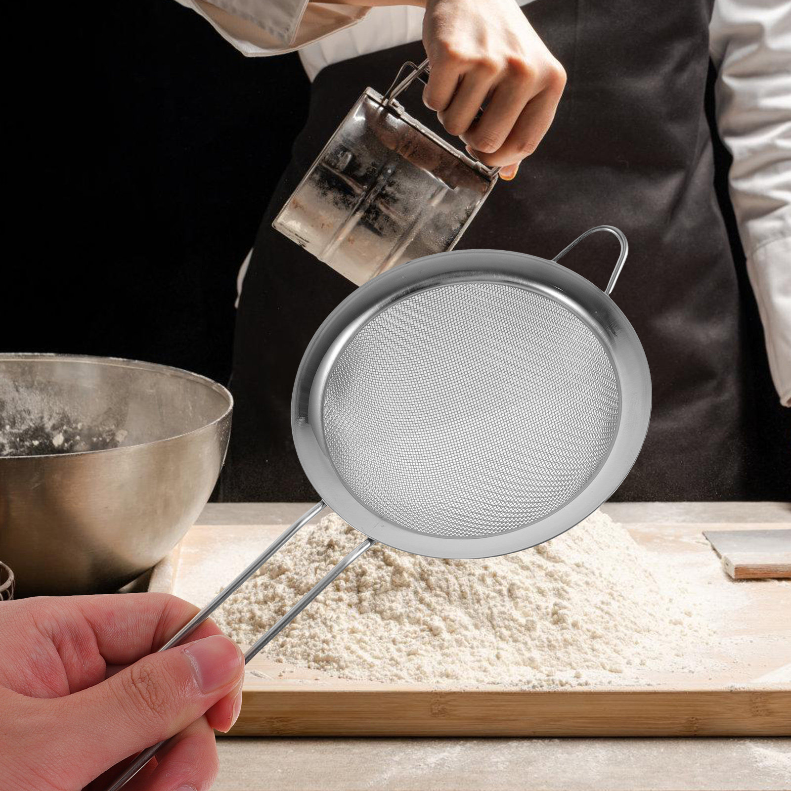 Stainless Steel Fine Mesh Hand - огляд і ціна Kitchen Baking Gadgets