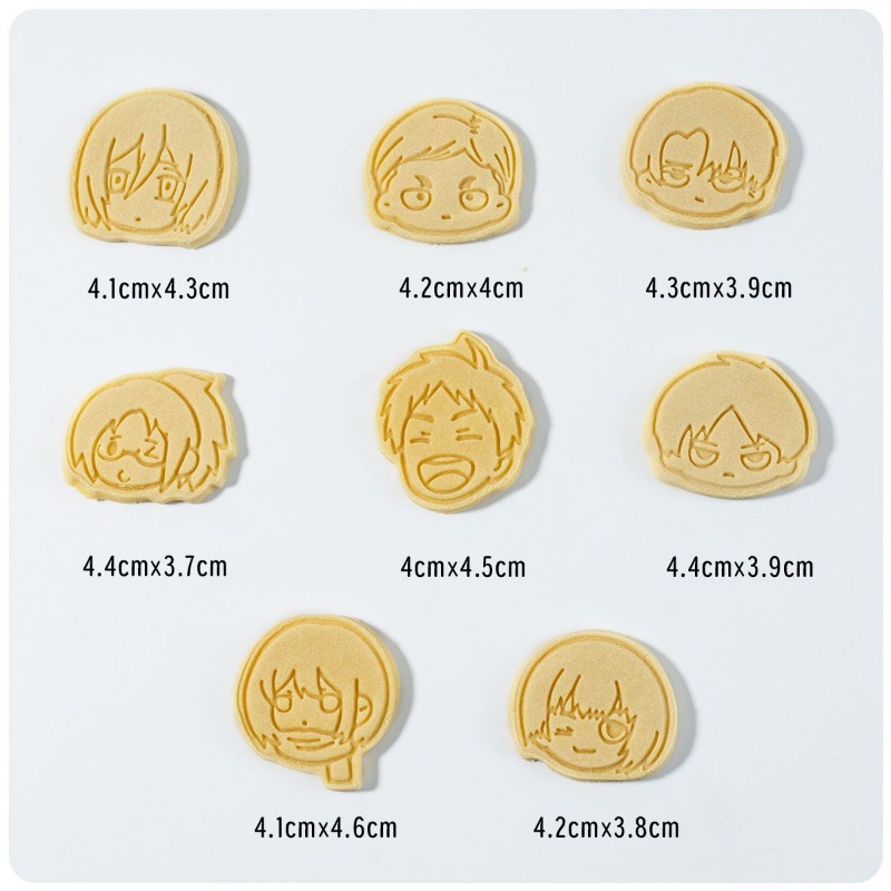 8Pcs Cute Attack on Titan Eren - огляд і ціна Kitchen Baking Products